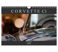 Corvette C1 - Das Original (Wandkalender 2026 DIN A4 quer), CALVENDO Monatskalender: Ästhetische Detailaufnahmen der ersten Corvette-Baureihe C1 (1953-1962)