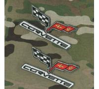 Corvette da Corsa Vette Performance Parti C-6 3 " 2-EMBLEM Ricamo Toppa Set