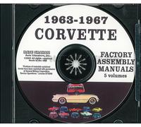 Corvette Fabbrica Montaggio Manuale Su CD 1963 1964 1965 1966 1967 Chevrolet