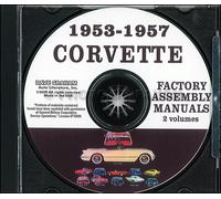 Corvette Montaggio Manuale Su CD 1953 1954 1955 1956 1957 Chevrolet Fabbrica