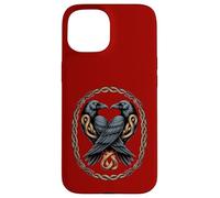 Corvi della mitologia norrena - Huginn & Muninn Mystical Raven Custodia per iPhone 15