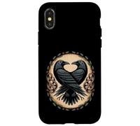 Corvi della mitologia norrena - nodo celtico Huginn e Muninn Custodia per iPhone X/XS