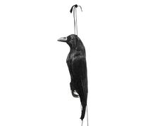 Corvi Di Halloween - Statua Di Corvo Nero Realistico A Grandezza Naturale | Statuetta Decorativa Spettrale Per Giardino Con Portico | Espositore Per Halloween All'aperto Della Casa Stregata | Decorazi