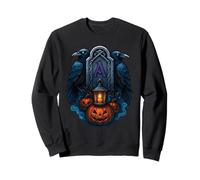 Corvi e Zucche Halloween Vichingo Pietra Runica Rune Norrene Felpa