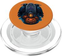 Corvi e Zucche Halloween Vichingo Pietra Runica Rune Norrene PopSockets PopGrip per MagSafe