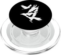Corvi in volo Corvo Corvo Merlo Ornitologia Uccello PopSockets PopGrip per MagSafe