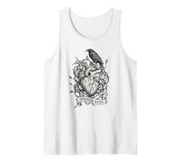 Corvo anatomico Cuore Veleno Bacio Scuro Corvo Gotico Canotta