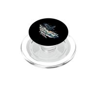 Corvo Cornacchia Uccello Slittino Inverno Neve Vintage PopSockets PopGrip per MagSafe
