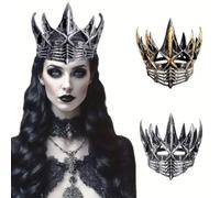 Corvo Corvo Gotico Medievale Copricapo Regina/Re Malefico Retrò