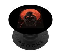 Corvo Cuore Luna Uomo Gotico Cupo Donna Corvo Nero PopSockets PopGrip Adesivo