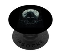 Corvo Cuore Luna Uomo Gotico Cupo Donna Corvo Nero PopSockets PopGrip Adesivo