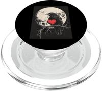 Corvo Cuore Luna Uomo Gotico Cupo Donna Corvo Nero PopSockets PopGrip per MagSafe
