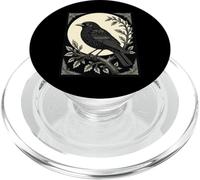 Corvo dello stemma al chiaro di luna PopSockets PopGrip per MagSafe