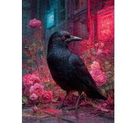 Corvo Fiori Puzzle 4000 Pezzi, 3D Puzzle per Adulti Impegnativo, Educa Puzzles Artistico, Divertente E Stimolante Puzzles Decorativo per La Famiglia, Regalo e Decorazione Pareti FNKL6-1001
