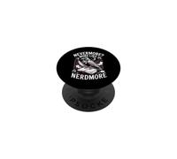 Corvo lettore ironia dark academia PopSockets PopGrip Adesivo