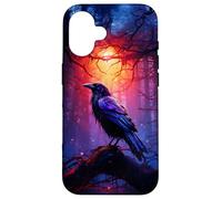 Corvo mistico nella foresta incantata Custodia per iPhone 16