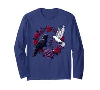 Corvo Nero Corvo Rose Colomba Bianche - L'Amore degli opposti Maglia a Manica