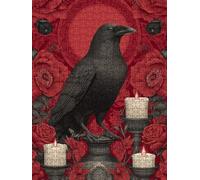Corvo Nero Puzzle 2000 Pezzi, 3D Puzzle per Adulti Impegnativo, Educa Puzzles Artistico, Divertente E Stimolante Puzzles Decorativo per La Famiglia, Regalo e Decorazione Pareti FNKL6-397
