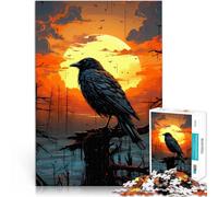 corvo Puzzle da 2000 pezzi per adulti Aiuta il cervello ad allenare i giocattoli che creano dipendenza per coltivare la pazienza Migliorare l'amore tra le coppie 70x100cm