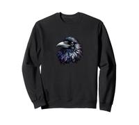 Corvo Semplice - Black Bird Halloween Horror Felpa