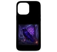 Corvo vichingo Hugin & Munin Viking Runen Albero della Vita Custodia per iPhone 13 Pro Max