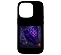Corvo vichingo Hugin & Munin Viking Runen Albero della Vita Custodia per iPhone 14 Pro