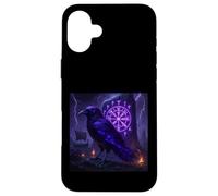 Corvo vichingo Hugin & Munin Viking Runen Albero della Vita Custodia per iPhone 16 Plus