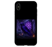 Corvo vichingo Hugin & Munin Viking Runen Albero della Vita Custodia per iPhone XS Max