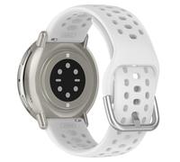 CORXEFXEF Cinturino di ricambio in morbido silicone compatibile con Amazfit Active 2/2 Square, 20 mm, traspirante, cinturino sportivo di ricambio adatto per donne e uomini (bianco)