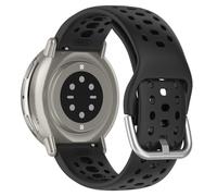 CORXEFXEF Cinturino in morbido silicone compatibile con Amazfit Active 2/2 Square, 20 mm, traspirante, cinturino sportivo di ricambio adatto per donne e uomini (nero)