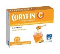Sit CORYFIN C SENZA ZUCCHERO MIELE ZENZERO 24 CARAMELLE