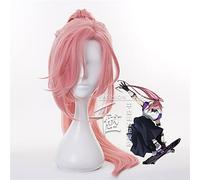 Cos Regalo Cos Regalo 80 cm Anime SK8 the Infinity Cherry Blossom Parrucca Parrucche Cosplay Giocare Capelli lunghi rosa Capelli Halloween 1:1 Cap parrucche
