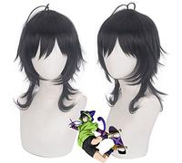 Cos Regalo Cos Regalo Anime SK8 l'Infinito Parrucca Miya MIYA Capelli Neri Parrucca Cosplay Gioco di Ruolo Halloween Capelli Sintetici 30 cm