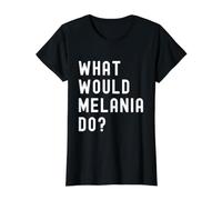 Cosa Avrebbe Fatto Melania? Maglietta con Stampa Grafica Economica