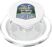 Cosa c'è in canoa con te Montagna Divertente Campeggio Canoa PopSockets PopGrip per MagSafe