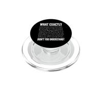 Cosa esattamente non hai capito Fisica Equazioni Scienza PopSockets PopGrip per MagSafe