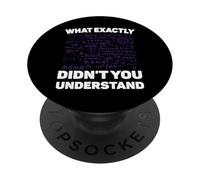 Cosa esattamente non hai capito Scherzo divertente sulla matematica di fisica PopSockets PopGrip Adesivo