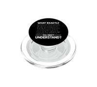 Cosa esattamente non hai capito Scienza Matematica Fisica Geek PopSockets PopGrip per MagSafe