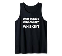 Cosa Fa rima con Friday Whiskey Fun Weekend Appassionato Canotta