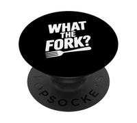 Cosa La Forchetta? Cucina divertente Umorismo Cucina PopSockets PopGrip Adesivo