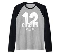 Cosa Religioso 12 Anni di Gesù 12 Compleanno Maglia con Maniche Raglan