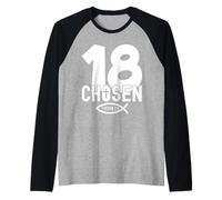 Cosa Religioso 18 Anni di Gesù 18 Compleanno Maglia con Maniche Raglan