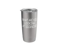 Cosa stai guardando Dicknose Design Bicchiere termico in acciaio inox doppia parete