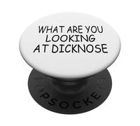 Cosa stai guardando Dicknose Dichiarazione Sarcasmo PopSockets PopGrip Adesivo