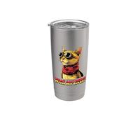 Cosa sto facendo con le mie vite (Funny Cat Graphic) Bicchiere termico in acciaio inox doppia parete