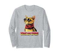 Cosa STO Facendo con Le Mie Vite? (Funny Cat Graphic) Maglia a Manica