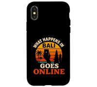 Cosa succede a Bali va online Retro Tramonto Custodia per iPhone X/XS