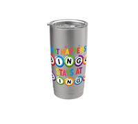 Cosa succede a Bingo rimane al giocatore di Bingo Gioco d'azzardo Bingo Bicchiere termico in acciaio inox doppia parete