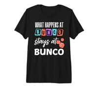 Cosa Succede a Bunco resta a Bunco Matching Group Tee Maglietta Premium