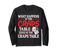 Cosa Succede al Gioco D'Azzardo Divertente del Tavolo di Craps Maglia a Manica